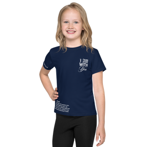 "Do Not Fear, I Am With You" ISAIAH 41:10 Kids Navy Blue Comfort T-Shirt