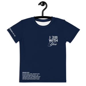 "Do Not Fear, I Am With You" ISAIAH 41:10 Kids Navy Blue Comfort T-Shirt