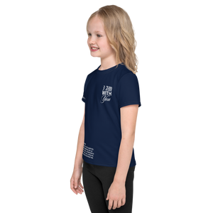 "Do Not Fear, I Am With You" ISAIAH 41:10 Kids Navy Blue Comfort T-Shirt