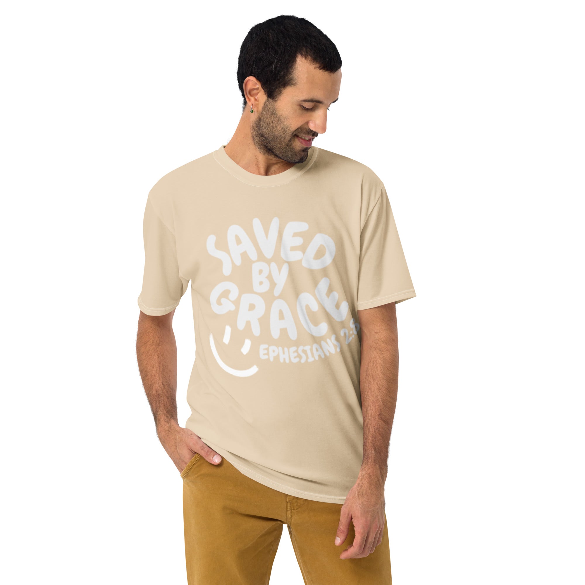 "Saved By Grace" Unisex "Tan"Comfort T-Shirt