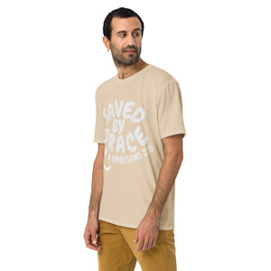 "Saved By Grace" Unisex "Tan"Comfort T-Shirt