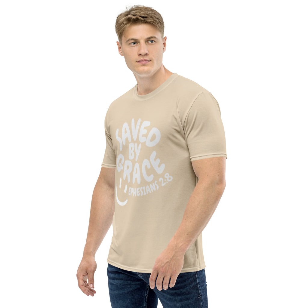 "Saved By Grace" Unisex "Tan"Comfort T-Shirt