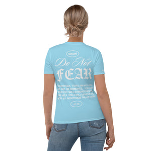 Sky Blue "Do Not Fear, I Am With You" ISAIAH 41:10 Women's Comfort T-Shirt