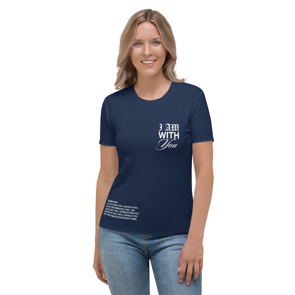 "Do Not Fear, I Am With You" ISAIAH 41:10 Navy Blue Unisex Comfort T-shirts