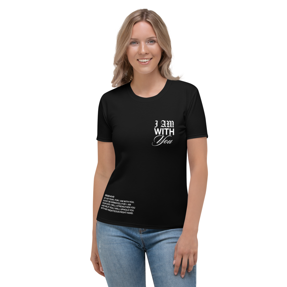 Black Unisex Comfy T-Shirt "Do Not Fear, I Am With You" ISAIAH 41:10