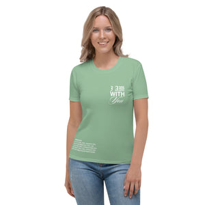 "Do Not Fear, I Am With You" ISAIAH 41:10 Women Sea Green Comfort T-Shirt