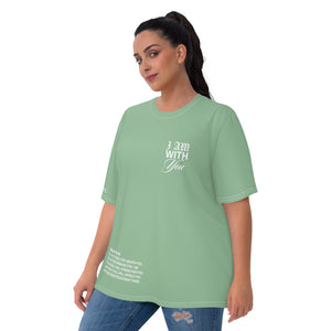 "Do Not Fear, I Am With You" ISAIAH 41:10 Women Sea Green Comfort T-Shirt