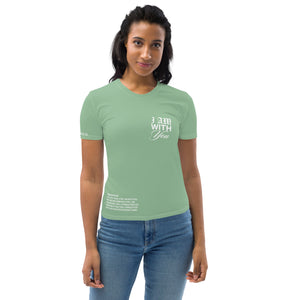 "Do Not Fear, I Am With You" ISAIAH 41:10 Women Sea Green Comfort T-Shirt