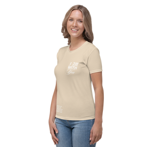 "Do Not Fear, I Am With You" ISAIAH 41:10 Women Tan Comfort T-Shirt