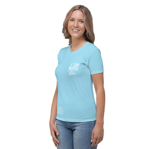 Sky Blue "Do Not Fear, I Am With You" ISAIAH 41:10 Women's Comfort T-Shirt