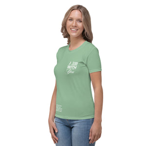 "Do Not Fear, I Am With You" ISAIAH 41:10 Women Sea Green Comfort T-Shirt