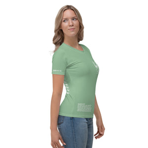 "Do Not Fear, I Am With You" ISAIAH 41:10 Women Sea Green Comfort T-Shirt