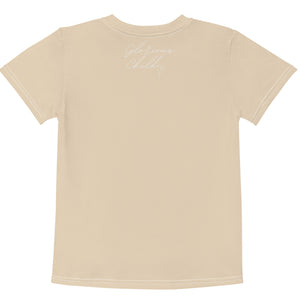 "Saved By Grace" Kids Unisex "Tan" Comfort T-Shirt