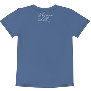 "Saved By Grace" Kids Unisex "Blue Berry" Comfort T-Shirt