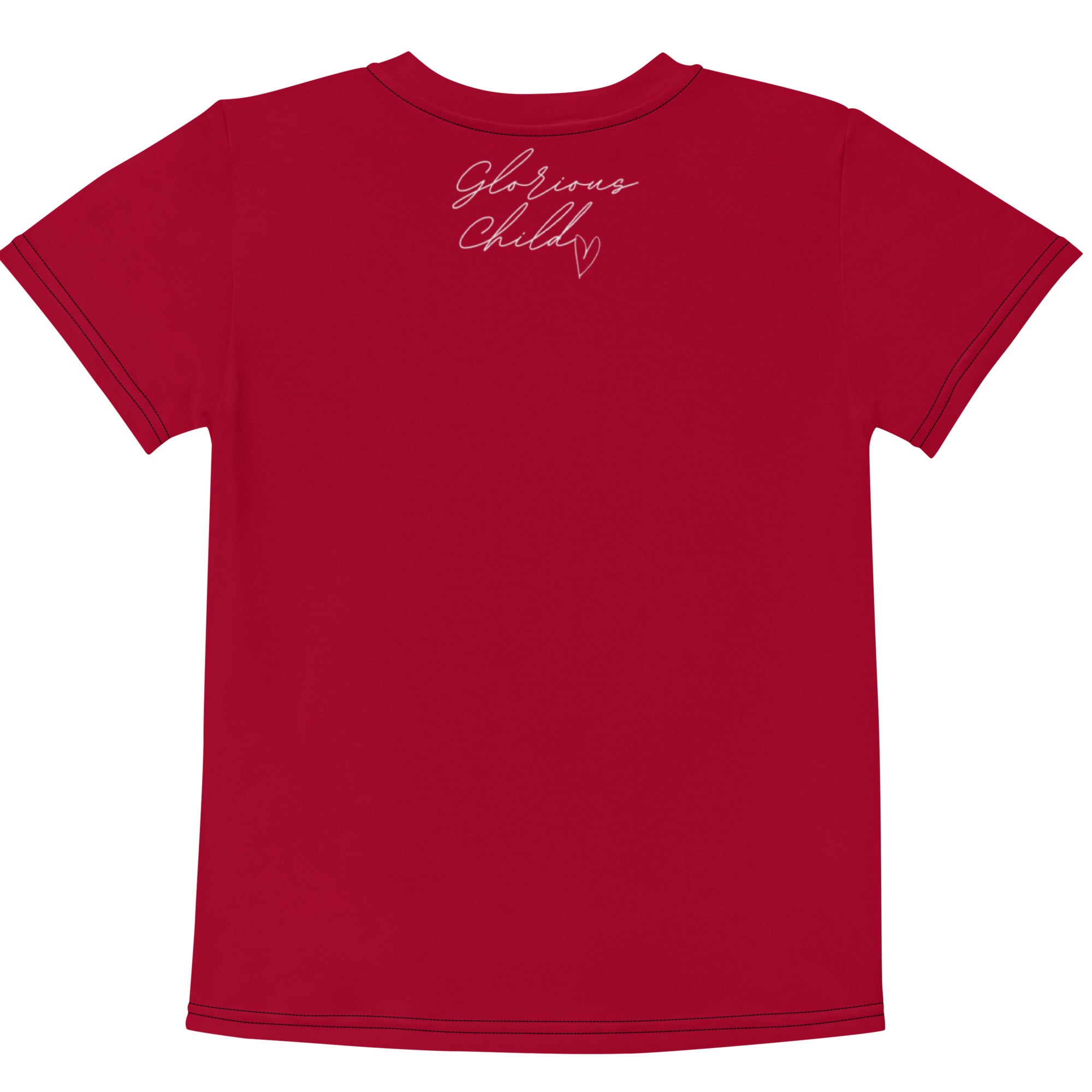 "Saved By Grace" Kids Unisex "Apple Red" Comfort T-Shirt