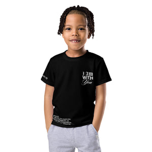 "Do Not Fear, I Am With You" ISAIAH 41:10 Kids Unisex Black Comfort T-Shirt