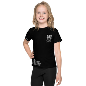 "Do Not Fear, I Am With You" ISAIAH 41:10 Kids Unisex Black Comfort T-Shirt