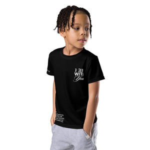 "Do Not Fear, I Am With You" ISAIAH 41:10 Kids Unisex Black Comfort T-Shirt