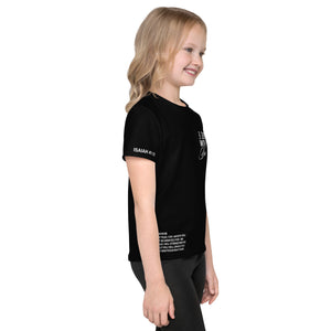 "Do Not Fear, I Am With You" ISAIAH 41:10 Kids Unisex Black Comfort T-Shirt