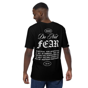 Black Unisex Comfy T-Shirt "Do Not Fear, I Am With You" ISAIAH 41:10