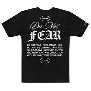 Black Unisex Comfy T-Shirt "Do Not Fear, I Am With You" ISAIAH 41:10