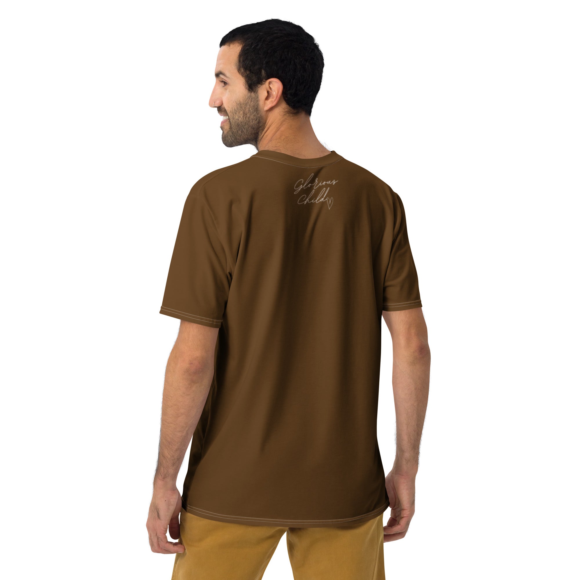 "Salvo Por Su Gracia" Efs 2:8 Camiseta Comoda Unisex Color "Chocolate"