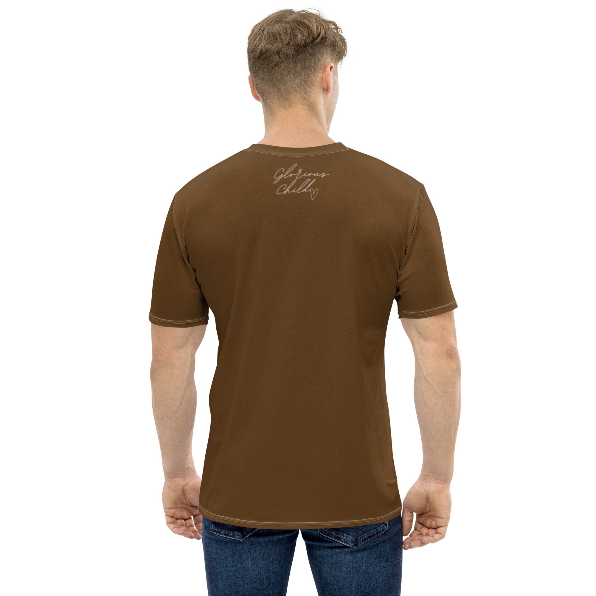 "Salvo Por Su Gracia" Efs 2:8 Camiseta Comoda Unisex Color "Chocolate"