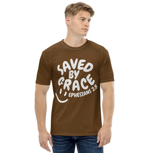 "Saved By Grace" "Chocolate" Unisex Comfort T-Shirt