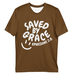 "Saved By Grace" "Chocolate" Unisex Comfort T-Shirt