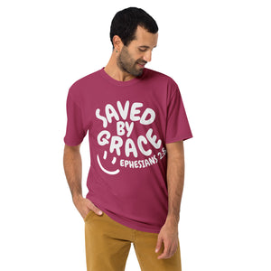 "Saved By Grace" Unisex Raspberry Comfort T-Shirt