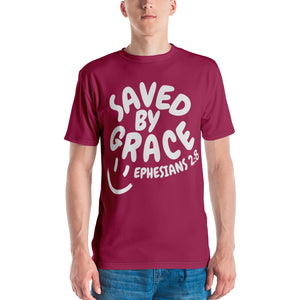 "Saved By Grace" Unisex Raspberry Comfort T-Shirt