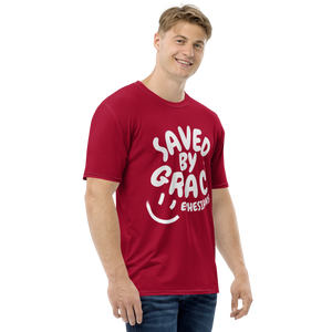 "Saved By Grace" Unisex "Apple Red" Comfort T-Shirt