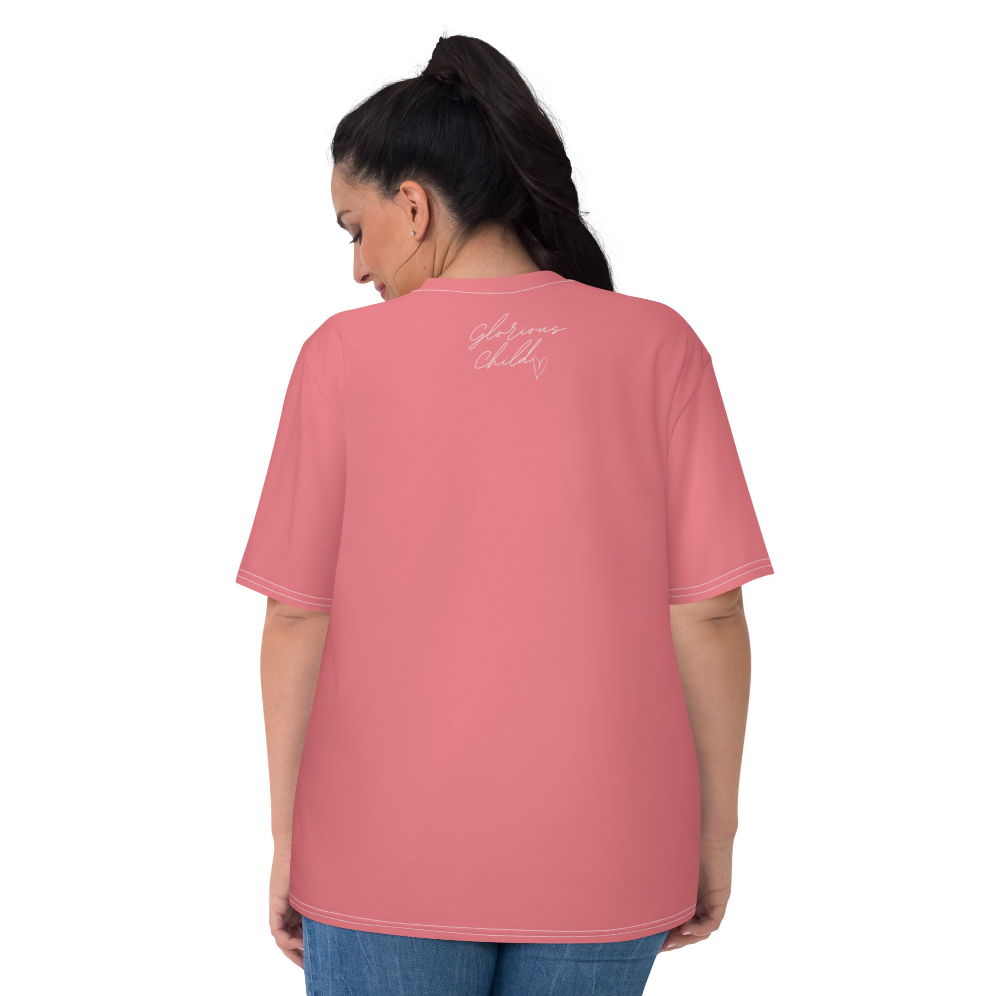 "Saved By Grace" Women's "Watermelon Pink" Comfort T-Shirt