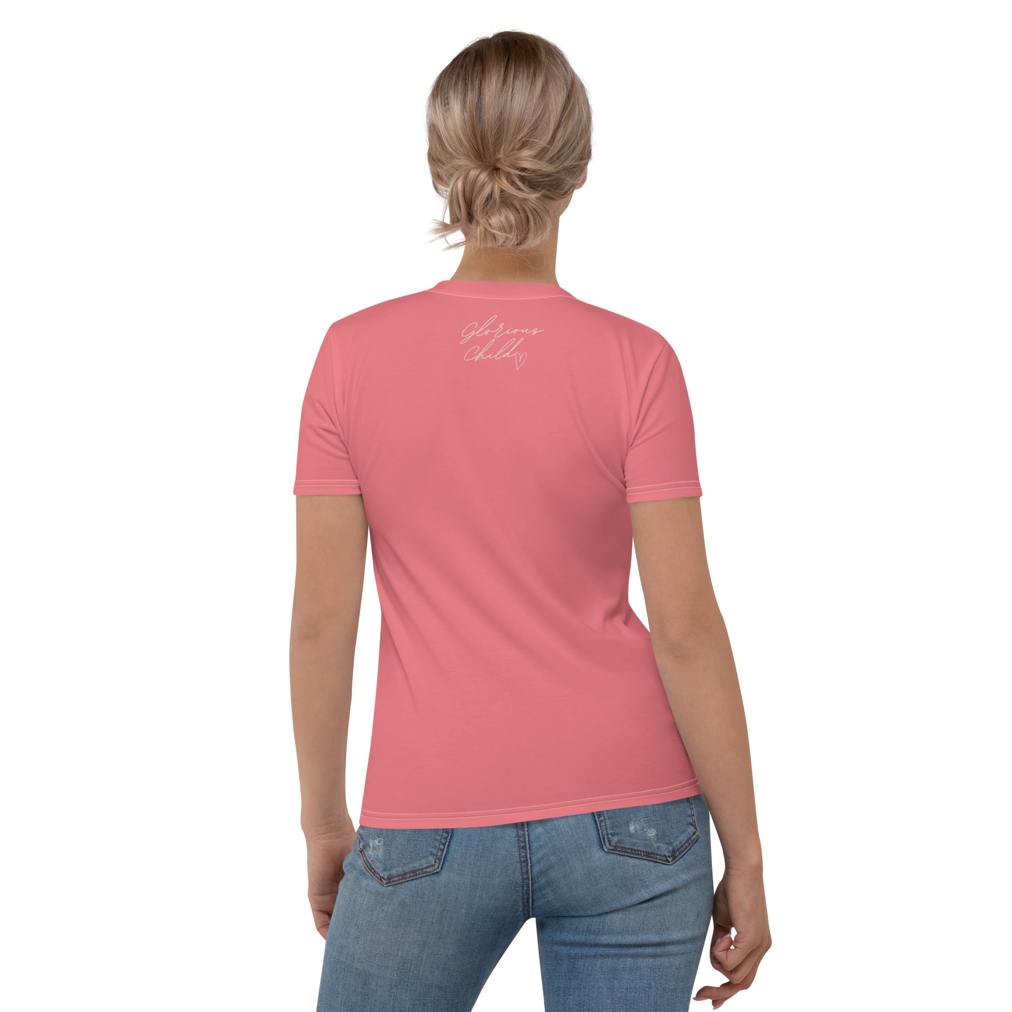 "Saved By Grace" Women's "Watermelon Pink" Comfort T-Shirt