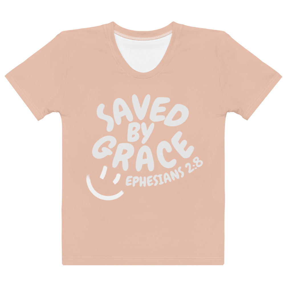 Saved By Grace Women's Skin Pink Tee