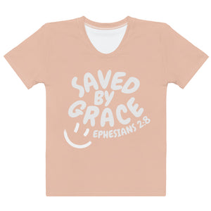 Saved By Grace Women's Skin Pink Tee