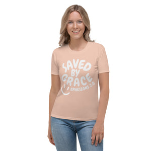 Saved By Grace Women's Skin Pink Tee