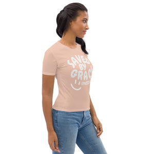 Saved By Grace Women's Skin Pink Tee