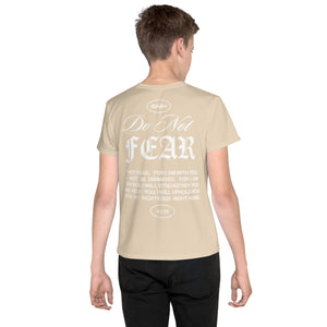 "Do Not Fear, I Am With You" ISAIAH 41:10 Unisex  Youth "Tan"Comfort T-Shirt