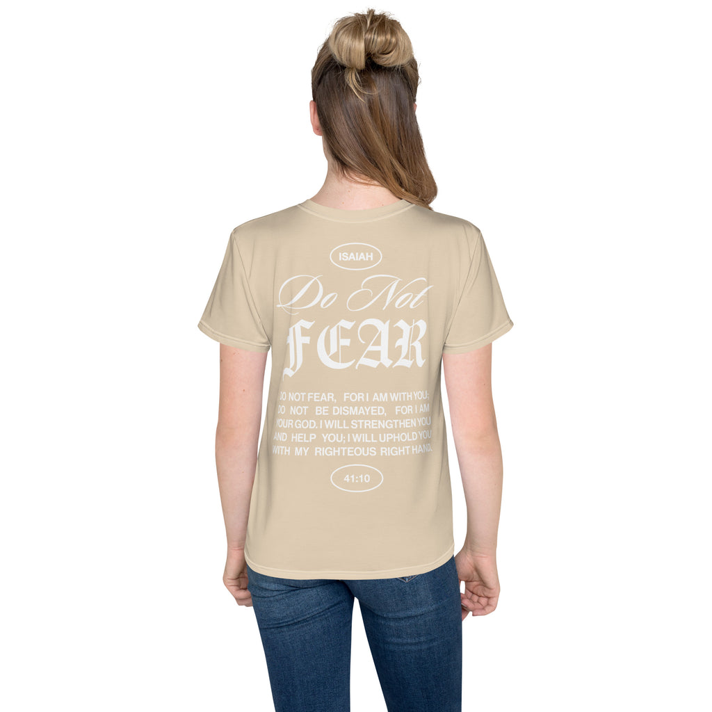 "Do Not Fear, I Am With You" ISAIAH 41:10 Unisex  Youth "Tan"Comfort T-Shirt