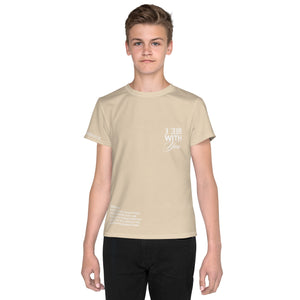 "Do Not Fear, I Am With You" ISAIAH 41:10 Unisex  Youth "Tan"Comfort T-Shirt