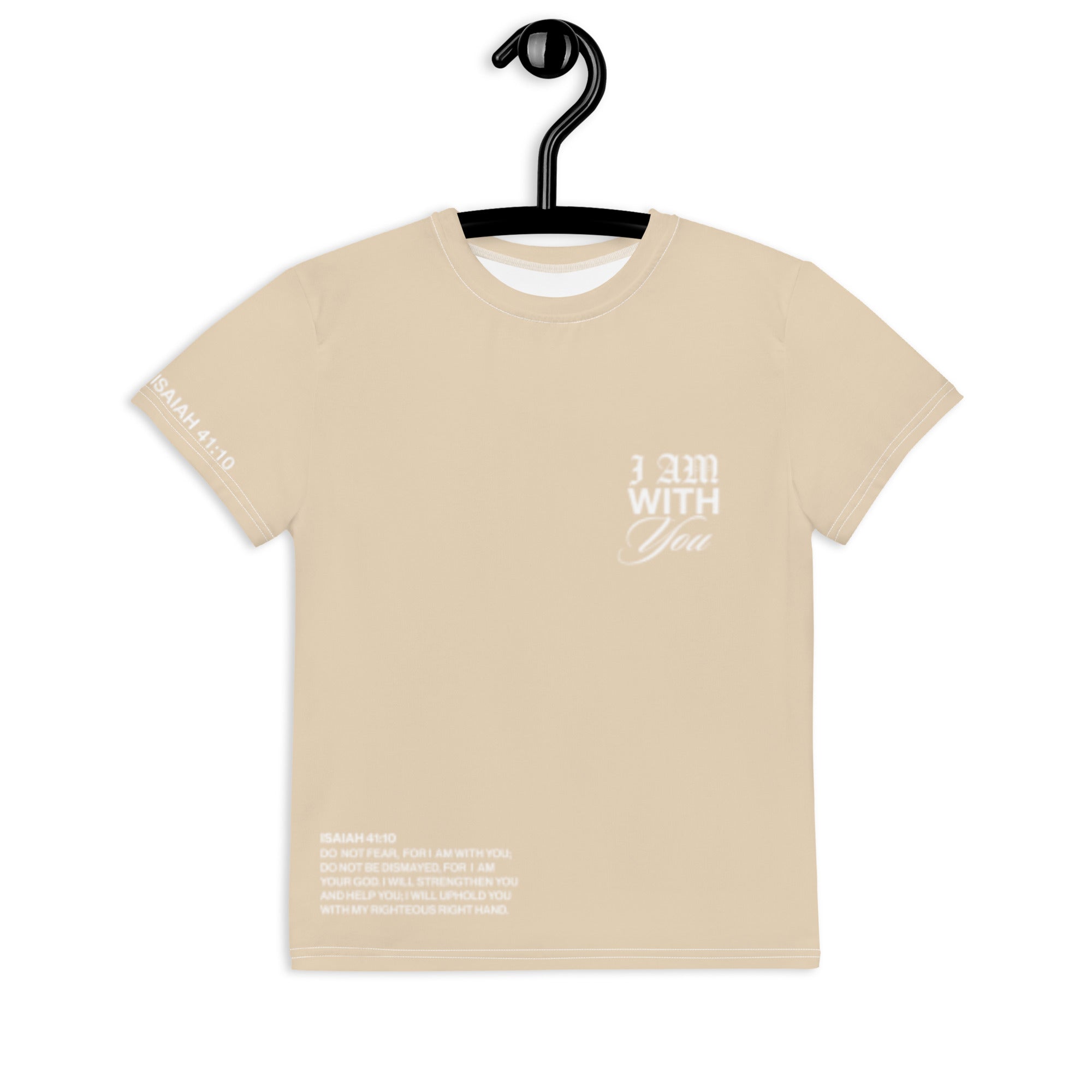 "Do Not Fear, I Am With You" ISAIAH 41:10 Unisex  Youth "Tan"Comfort T-Shirt