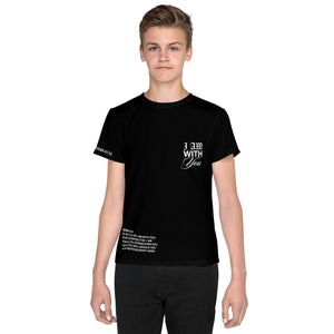 "Do Not Fear, I Am With You" ISAIAH 41:10 Unisex  Youth Black Comfort T-Shirt