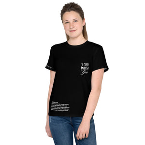 "Do Not Fear, I Am With You" ISAIAH 41:10 Unisex  Youth Black Comfort T-Shirt