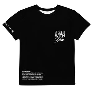 "Do Not Fear, I Am With You" ISAIAH 41:10 Unisex  Youth Black Comfort T-Shirt