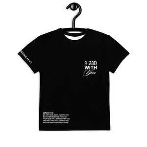 "Do Not Fear, I Am With You" ISAIAH 41:10 Unisex  Youth Black Comfort T-Shirt