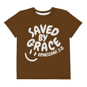 "Saved By Grace" "Chocolate" Youth Comfort T-Shirt