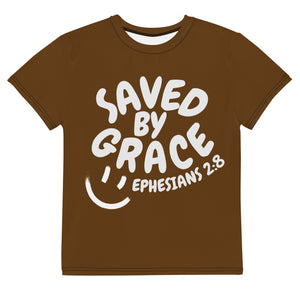 "Saved By Grace" "Chocolate" Youth Comfort T-Shirt