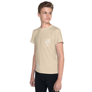 "Do Not Fear, I Am With You" ISAIAH 41:10 Unisex  Youth "Tan"Comfort T-Shirt