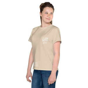 "Do Not Fear, I Am With You" ISAIAH 41:10 Unisex  Youth "Tan"Comfort T-Shirt